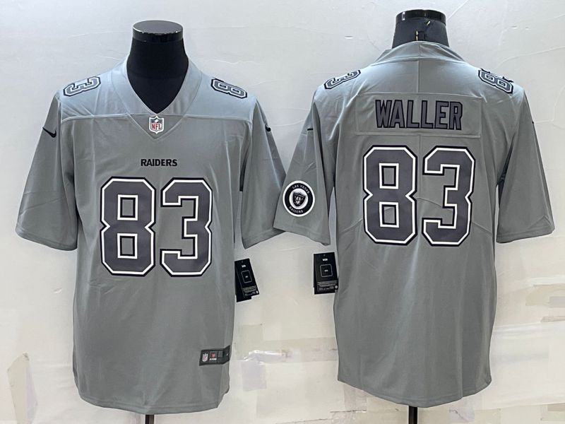 Men Oakland Raiders 83 Waller Grey 2022 Nike Limited Vapor Untouchable NFL Jerseys